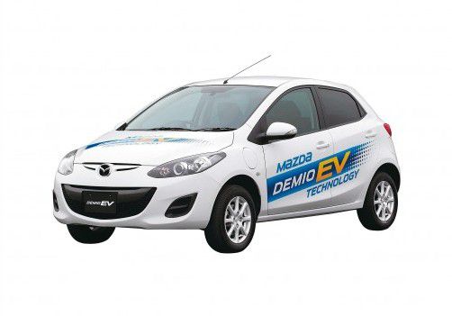 200 Kilometer Reichweite: Der Mazda 2 mit E-Antrieb. Foto: werk