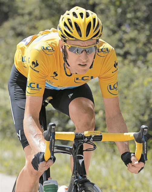 Bradley Wiggins dominiert bislang bei der Tour de France. Foto: reuters