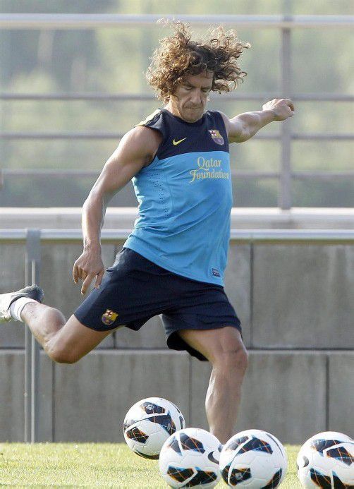 Carles Puyol steht ab sofort wieder im Training. Foto: epa
