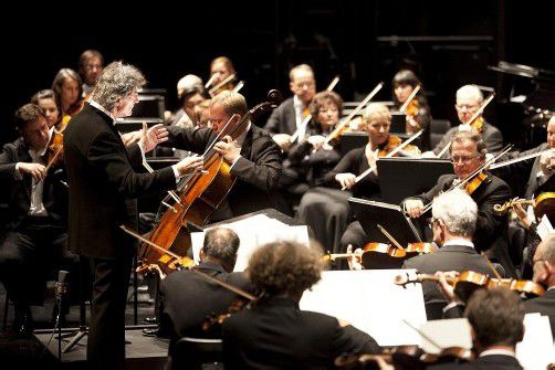 Christoph Stradner mit den Wiener Symphonikern. Foto: BF/Mathis