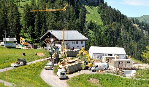 Die Rossstelle ist derzeit eine Großbaustelle, nur der neue Lift muss vorerst noch warten. Foto: ajk