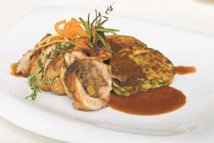 Maishühnchenkeule mit Knödel