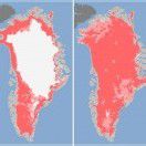 Ungewöhnlich starke Eisschmelze auf Grönland