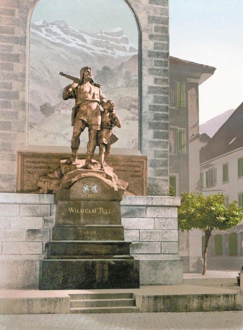Volksheld Wilhelm Tell ist nur eine „hübsche“ Legende. Das Denkmal steht in Altdorf. foto: photoglob ag