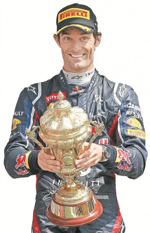 Will weiter Pokale für Red Bull Racing sammeln: Mark Webber. Foto: ap