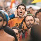 Arbeitslose aus ganz Spanien protestierten gegen Kürzungen