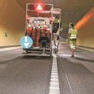 Pfändertunnel erhält Sicherheitsmarkierung