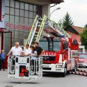 Lustenauer Feuerwehr mit neuer Drehleiter