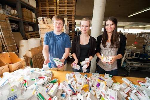 Das Team der Medikamentenaktion steckt viel harte Arbeit und Enthusiasmus in das Projekt. Foto: Rhomberg