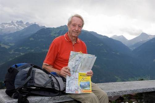 Das Wandern ist nach wie vor die größte Lust des Karl Perathoner. foto: vn