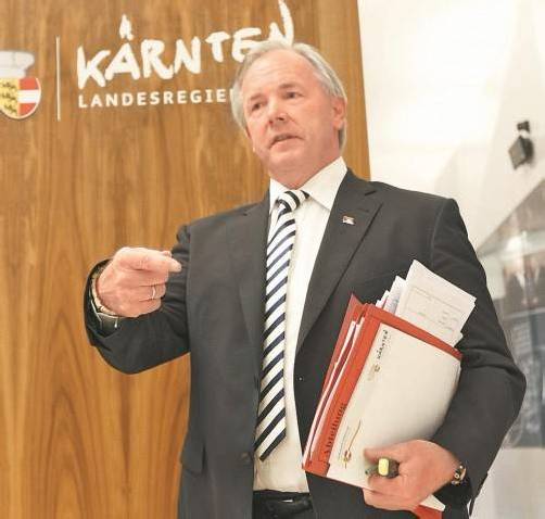 Gespräch mit Dörfler dauerte nur wenige Minuten. Foto: APA