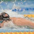 Phelps landete auch 100-m-Delfin-Hattrick