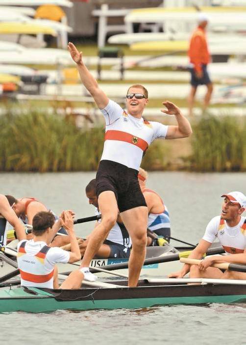 Gut, dass es den Ruder-Achter gibt: Er ist bei Olympischen Sommerspielen eine „Goldbank“ für Deutschland. Foto: ap