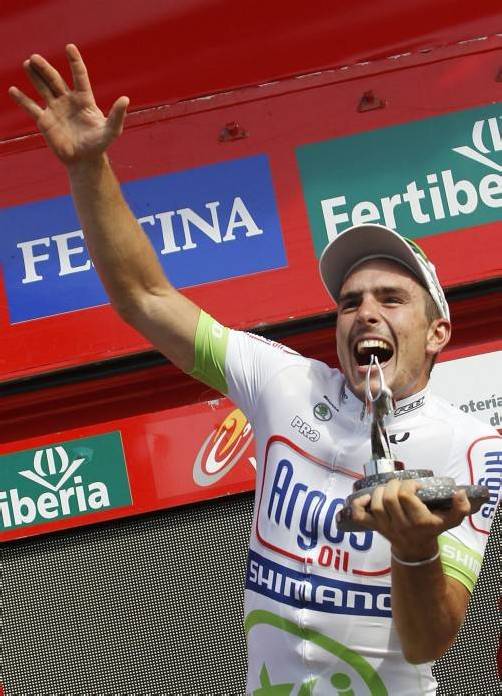 John Degenkolb feierte seinen vierten Tagessieg euphorisch. ap