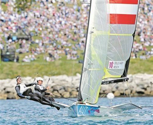 Nico Delle Karth und Nikolaus Resch matchen sich mit vier Booten um die Bronzemedaille. Foto: apa