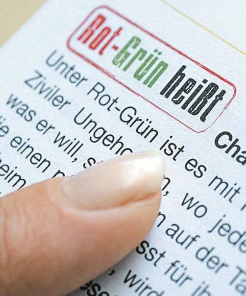 Rot-Grün würde „Chaos“ bedeuten, so die Bundes-ÖVP. Foto: APA
