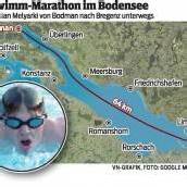 Extremschwimmer will Bodensee bezwingen