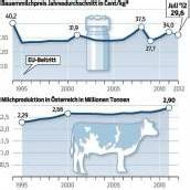 Bauernmilchpreis so tief wie seit 2010 nicht