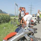 Motorradfahrer kollidierte mit Lkw