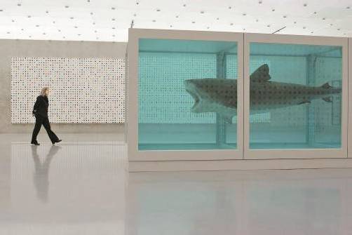 Das Buch dokumentiert die Ausstellungen wie jene von Damien Hirst (2007) unter Eckhard Schneider, der bis 2009 KUB-Direktor war. Foto: VN