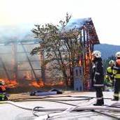 Stall auf der Fluh durch Feuer komplett zerstört