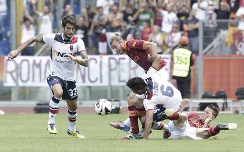 Die „Roma“ verlor das Heimspiel gegen Garics und Co. von Bologna. Foto: ap