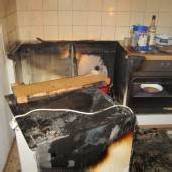 Höchst: Feuer in der Küche