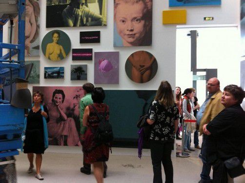 Ikonen der Kunstgeschichte hat Yan Lei im Laufe der documenta übermalt. Foto: VN/Dietrich