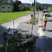 Schutzwege bereits im Bau