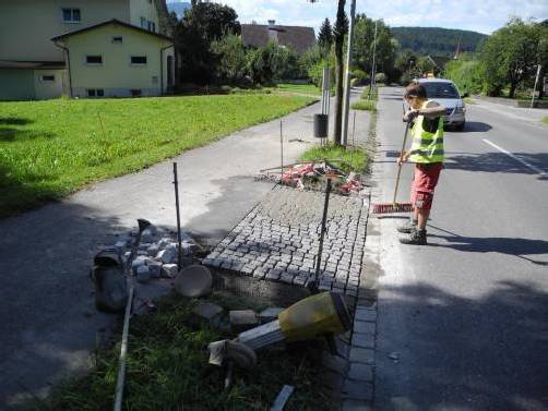 In der kommenden Woche sollen die beiden neuen Schutzwege auf der Klosterstraße markiert werden. Foto: sm