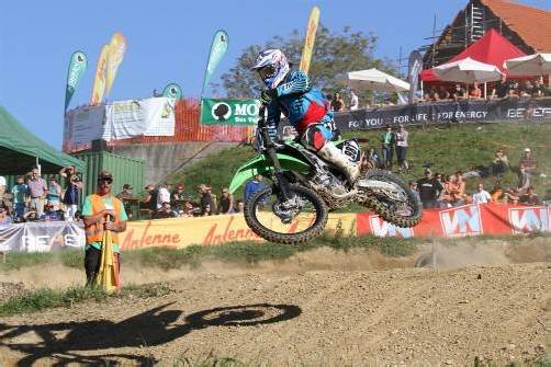 Lokalmatador Martin Bechter fühlte sich auf der Rennstrecke in Möggers wohl. Der Bregenzerwälder holte sich Rang zwei. Fotos: schwämmle