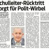 Schulleiter-Rücktritt