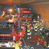 Mehrere Verletzte bei Unfall im Pfändertunnel