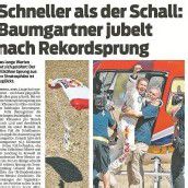 Felix Baumgartners Sprung