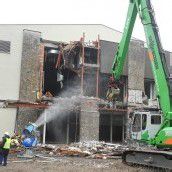 Besichtigung der Montforthaus-Baustelle
