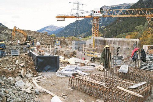 Der Rohbau des neuen Bauhofs soll noch in diesem Jahr fertiggestellt sein. Foto: H. reimann