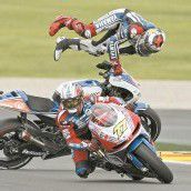 Lorenzo stürzte, Marquez flog