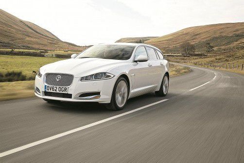 Im Beinamen steckt seine Bestimmung: Der Jaguar XF soll als Sportbrake genauso dynamisch sein wie als Limousine. Fotos: Werk