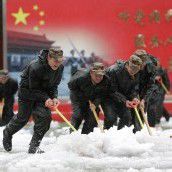 Wintereinbruch in China: Schneestürme befürchtet