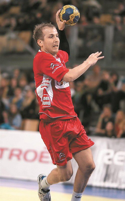 Robert Weber traf für Magdeburg im EHF-Cup gegen Skopje. Foto: Ferrari