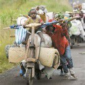 Flucht vor den Rebellen im Kongo