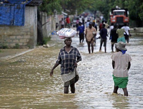 „Sandy“ fegte auch über Haiti hinweg und hinterließ dort Chaos und Not. Die Angst vor einer Hungersnot ist groß. Foto: Ap