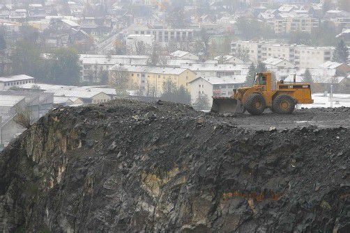 Der Steinbruch ist wieder einmal Thema in Hohenems: Wird heute den Pacht- und Kaufverträgen zugestimmt? Foto: VN/Hofmeister