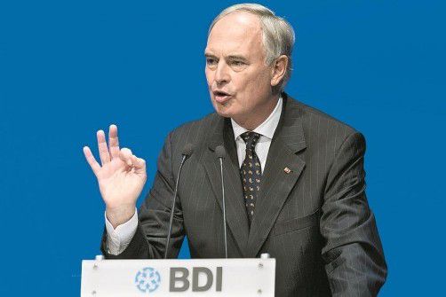 Der deutsche Industrie-Präsident Hans-Peter Keitel. Foto: Dapd