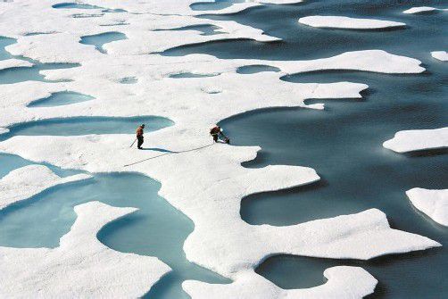 Die Klimakonferenz in Katar endete mit einem Mini-Kompromiss. In der Arktis schmilzt das Eis weiter. foto: reuters