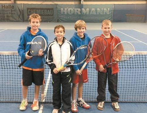 Die Medaillengewinner in der U-11-Klasse (v. l.): Paul Gorbach, Niki Kanazirev, Nikolai Graninger und Daniel Polligkeit. Foto: Privat