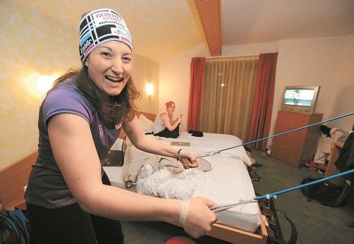 Erster Wettkampf im Februar: Ramona Düringer. Foto: apa