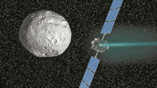 Gigantisch: Vesta ist mit etwa 516 Kilometer Durchmesser der zweitgrößte Asteroid im Asteroiden-Hauptgürtel. Foto: Reuters