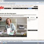 Fekter als Bürogehilfin
