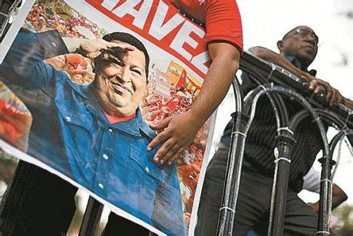 Viele Venezolaner bangen um „ihren“ Chávez. Foto: Reuters
